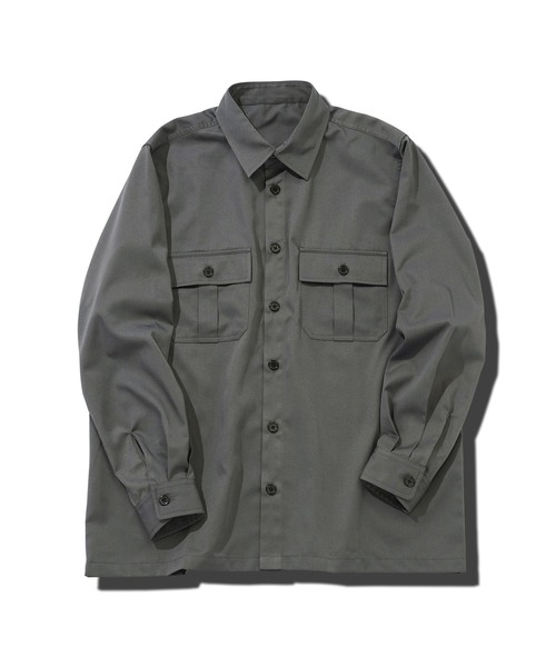 jiggys shop(ジギーズショップ)の「長袖サファリシャツ(シャツ/ブラウス・メンズ・チャコールグレー/ブラック/ネイビー/ライトグレー・MEDIUM/LARGE/X-LARGE)」の13枚目の写真
