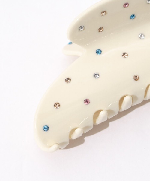 flower（フラワー）の「ビジュースタッズクリップ（バレッタ/ヘアクリップ・レディース・アイボリー/ブラック・FREE）」の11枚目の写真