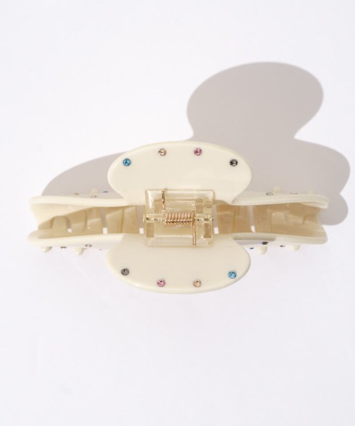 flower（フラワー）の「ビジュースタッズクリップ（バレッタ/ヘアクリップ・レディース・アイボリー/ブラック・FREE）」の12枚目の写真