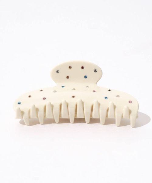 flower（フラワー）の「ビジュースタッズクリップ（バレッタ/ヘアクリップ・レディース・アイボリー/ブラック・FREE）」の13枚目の写真