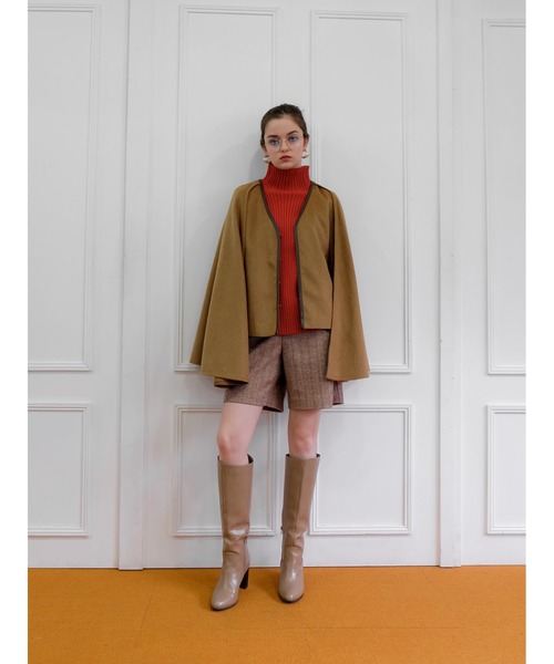 Katrin TOKYO(カトリーントーキョー)の「wool cape coat(その他アウター・レディース・キャメル/オリーブ・FREE)」の1枚目の写真