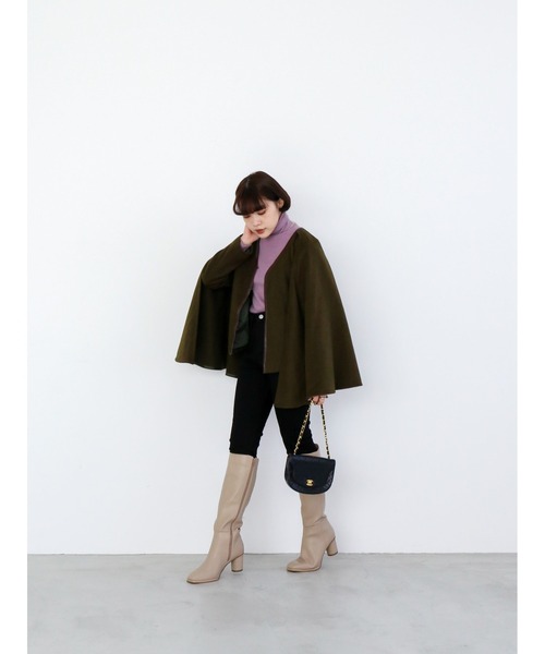 Katrin TOKYO(カトリーントーキョー)の「wool cape coat(その他アウター・レディース・キャメル/オリーブ・FREE)」の9枚目の写真