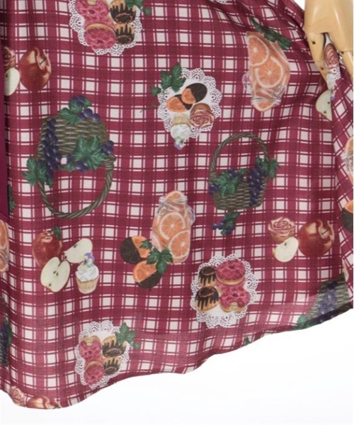 【セール】フリュイ・コンフィ柄ワンピース（ワンピース）｜axes femme POETIQUE（アクシーズファムポエティック）