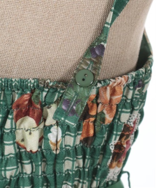 【セール】フリュイ・コンフィ柄ワンピース（ワンピース）｜axes femme POETIQUE（アクシーズファムポエティック）