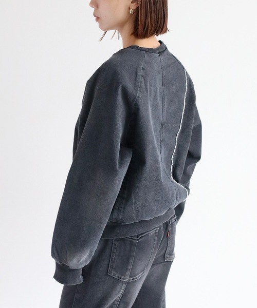 cepo（セポ）の「〈セットアップ可能〉リメイクデニムプルオーバースウェット（スウェット・レディース・ブルー系1/ブラック・M）」の18枚目の写真