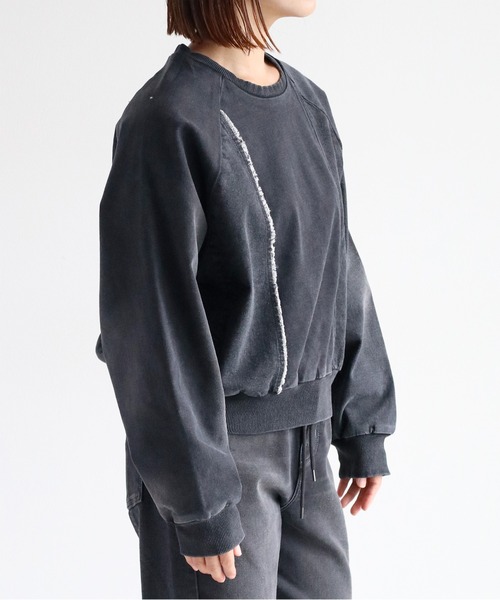 cepo（セポ）の「〈セットアップ可能〉リメイクデニムプルオーバースウェット（スウェット・レディース・ブルー系1/ブラック・M）」の20枚目の写真