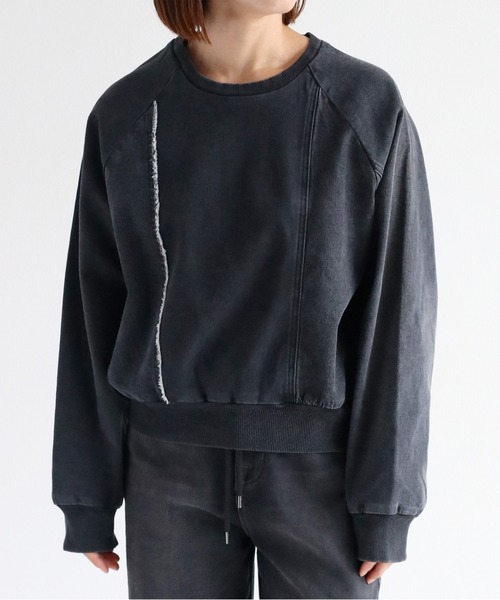 cepo（セポ）の「〈セットアップ可能〉リメイクデニムプルオーバースウェット（スウェット・レディース・ブルー系1/ブラック・M）」の21枚目の写真