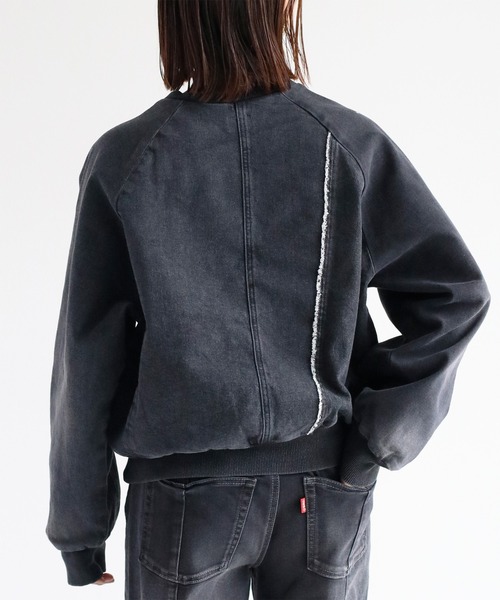 cepo（セポ）の「〈セットアップ可能〉リメイクデニムプルオーバースウェット（スウェット・レディース・ブルー系1/ブラック・M）」の19枚目の写真