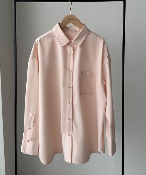 Lisière リジェール　ベージュ 長袖シャツ オーバーサイズ andme｜オーバーサイズ 長袖 シアーシャツ | Rakuten Fashion