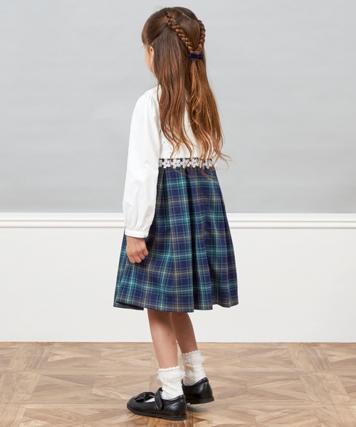 スカラップ襟ブラウス(110～130)（シャツ/ブラウス）｜KP（ケーピー