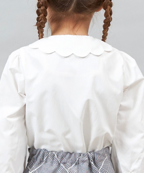 スカラップ襟ブラウス(110～130)（シャツ/ブラウス）｜KP