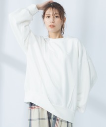 AnNet（アネット）の「裏起毛 刺繍ロゴ クルーネック トレーナー（スウェット）」