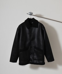FUNALIVE(t@ACu)Fake shearling boa lunch jacket / tFCN[g {A`WPbg unisex(~^[WPbg)