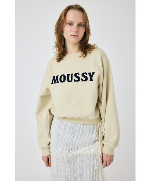 MOUSSY（マウジー）の「PATCH VELOUR MOUSSY プルオーバー（スウェット