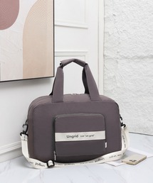 Ungrid（アングリッド）の「【Ungrid/アングリッド】撥水軽量ソフトナイロン ロゴテープ折り畳みラージ　トラベルボストンバッグ(33L）（スーツケース/キャリーバッグ）」