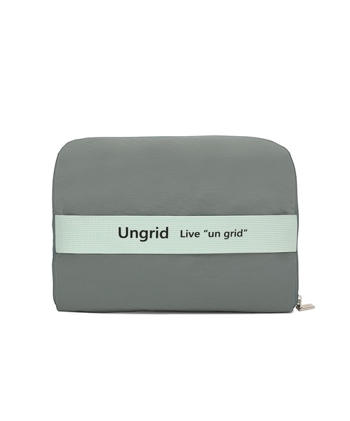 Ungrid（アングリッド）の「【Ungrid/アングリッド】撥水軽量ソフトナイロン ロゴテープ折り畳みラージ　トラベルボストンバッグ(33L）（スーツケース/キャリーバッグ・レディース・ブラック×ホワイト/オレンジ/ミント/カーキ/グレイッシュベージュ/アイボリー/ブラック/グレー×ホワイト・FREE）」の20枚目の写真