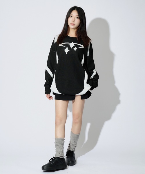 セール】y2k Star Motif Knit / スターモチーフニット（ニット
