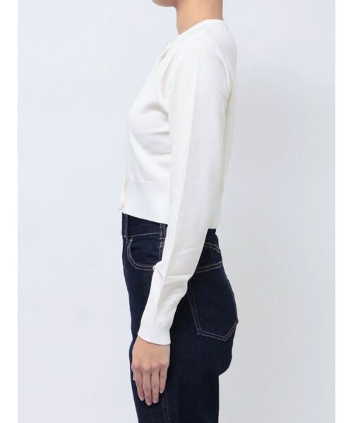 MERCURYDUO（マーキュリーデュオ）の「ビジューボタンニットカーディガン（カーディガン/ボレロ・レディース・オフホワイト/ライトブルー/ブラック/ピンク・FREE）」の15枚目の写真