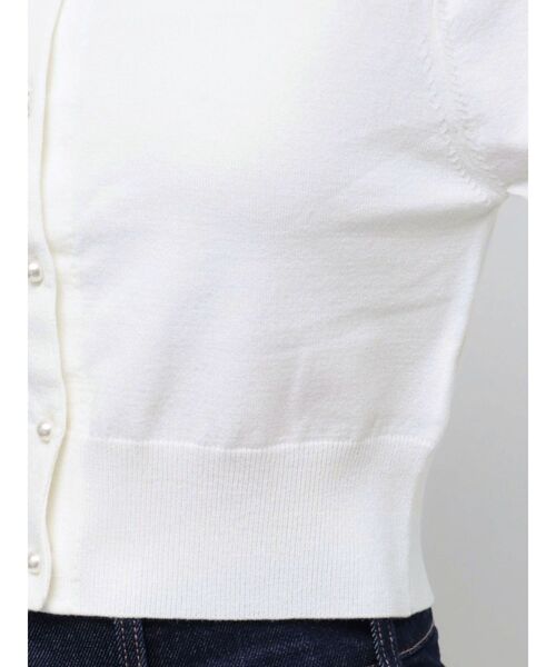 MERCURYDUO（マーキュリーデュオ）の「ビジューボタンニットカーディガン（カーディガン/ボレロ・レディース・オフホワイト/ライトブルー/ブラック/ピンク・FREE）」の19枚目の写真