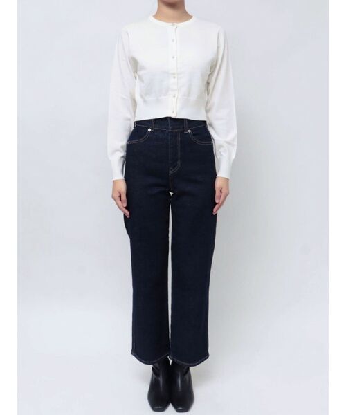 MERCURYDUO（マーキュリーデュオ）の「ビジューボタンニットカーディガン（カーディガン/ボレロ・レディース・オフホワイト/ライトブルー/ブラック/ピンク・FREE）」の21枚目の写真