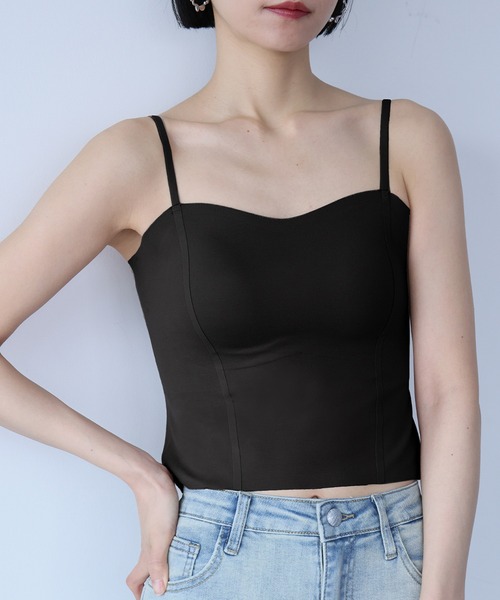 カップ付きキャミソール・ブラトップ（キャミソール）｜LOWO（ロワ）の