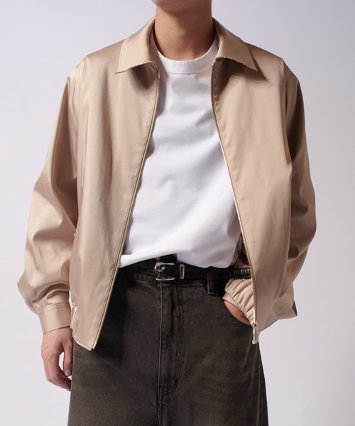 Lui's（ルイス）の「ハイツイストブルゾン（ブルゾン・メンズ・ベージュ/ブラック・M/S）」の9枚目の写真