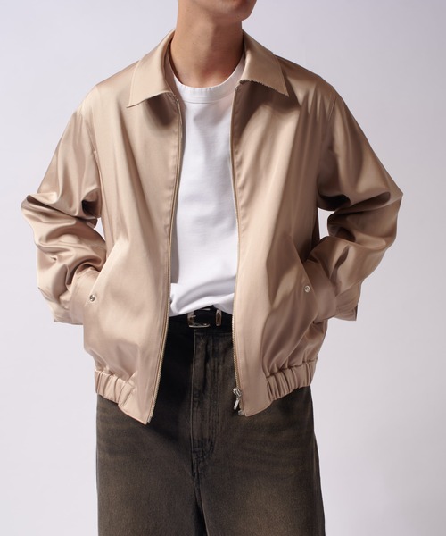 Lui's（ルイス）の「ハイツイストブルゾン（ブルゾン・メンズ・ベージュ/ブラック・M/S）」の10枚目の写真