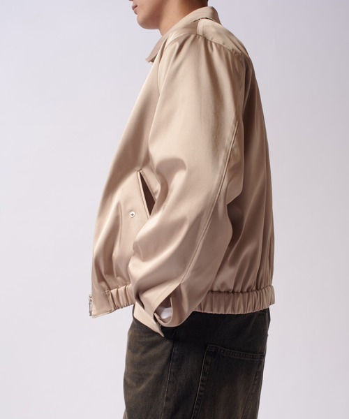 Lui's（ルイス）の「ハイツイストブルゾン（ブルゾン・メンズ・ベージュ/ブラック・M/S）」の11枚目の写真