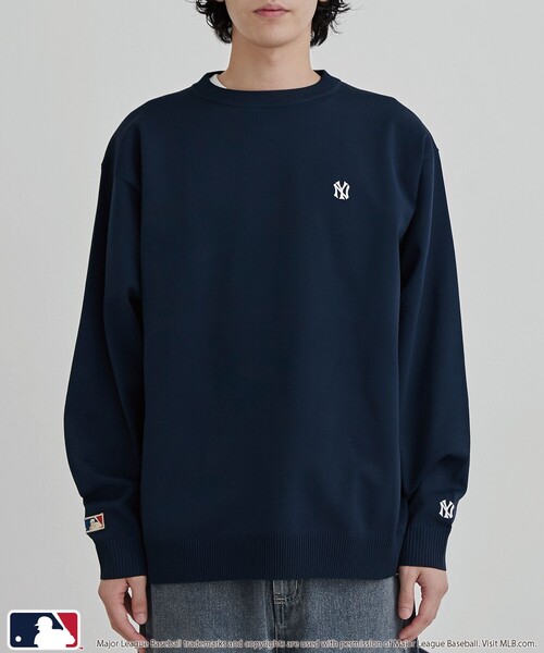 セール】MLB別注 エンブレム付きクルーネックニット（ニット/セーター