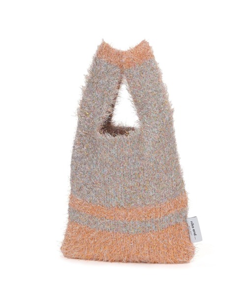 niko and...（ニコアンド）の「オリジナル2WAYニットバッグ（ショルダーバッグ・レディース・キャメル/ブラック/グリーン・0）」の7枚目の写真