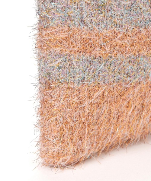 niko and...（ニコアンド）の「オリジナル2WAYニットバッグ（ショルダーバッグ・レディース・キャメル/ブラック/グリーン・0）」の14枚目の写真