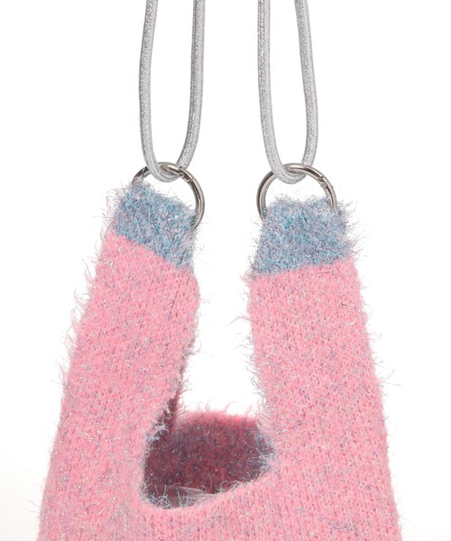 niko and...（ニコアンド）の「オリジナル2WAYニットバッグ（ショルダーバッグ・レディース・キャメル/ブラック/グリーン・0）」の17枚目の写真