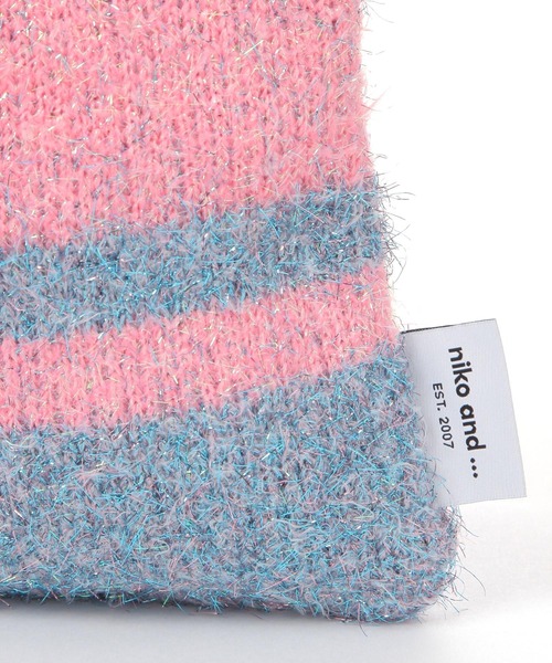 niko and...（ニコアンド）の「オリジナル2WAYニットバッグ（ショルダーバッグ・レディース・キャメル/ブラック/グリーン・0）」の18枚目の写真