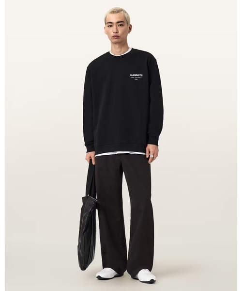 ALLSAINTS(オールセインツ)の「UNDERGROUND RELAXED FIT CREW NECK SWEATSHIRT | アンダーグラウンド リラックス フィット クルー ネック スウェットシャツ(スウェット・メンズ・ブラック・M/S/XS/L/XL)」の15枚目の写真
