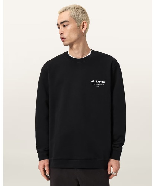 ALLSAINTS(オールセインツ)の「UNDERGROUND RELAXED FIT CREW NECK SWEATSHIRT | アンダーグラウンド リラックス フィット クルー ネック スウェットシャツ(スウェット・メンズ・ブラック・M/S/XS/L/XL)」の16枚目の写真