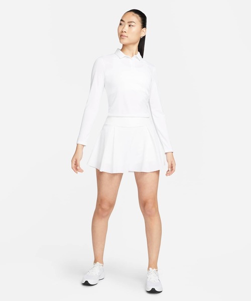 NIKE（ナイキ）の「ナイキ Dri-FIT ビクトリー ウィメンズ ロングスリーブ ゴルフポロ / Nike Dri-FIT Victory Women's Long-Sleeve Golf Polo DH2317-100 White（ポロシャツ・レディース・ホワイト・XS/XL/S/M/L/2XL）」の3枚目の写真