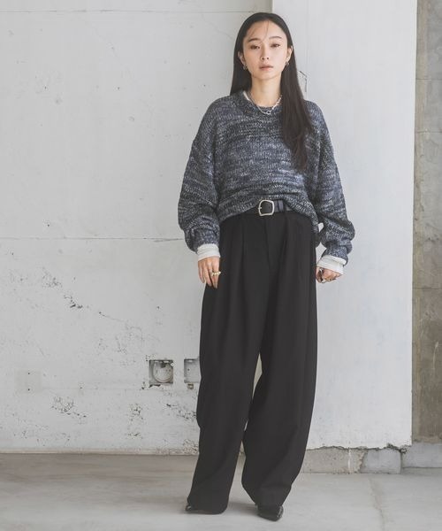 y.t　出品 JEANASIS（ジーナシス）の「モダールウールセミシアーLS TEE/282689（T