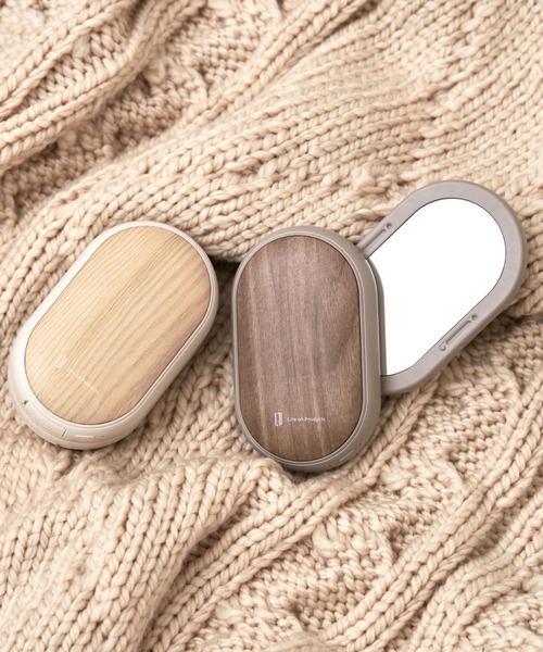 MARK'S（マークス）の「シェアカイロ モバイルバッテリー機能付 -PREMIUN WOOD-（生活家電・レディース・ホワイト/グレイッシュベージュ・FREE）」の9枚目の写真