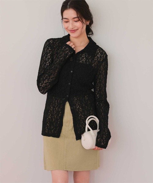 titivate(ティティベイト)の「デニムミニスカート(デニムスカート・レディース・ブラック/インディゴブルー/ブラウン/ライトベージュ・S/M/L)」の14枚目の写真