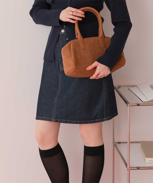 titivate(ティティベイト)の「デニムミニスカート(デニムスカート・レディース・ブラック/インディゴブルー/ブラウン/ライトベージュ・S/M/L)」の20枚目の写真