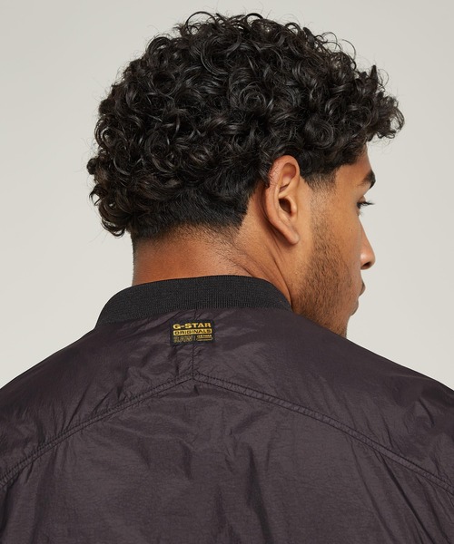 G-STAR(ジースター)の「ROVIC OVERSHIRT/ミリタリーディテールナイロンジップアップジャケット(ナイロンジャケット・メンズ・ダークブラック・MEDIUM/SMALL/LARGE/X-SMALL/X-LARGE)」の5枚目の写真