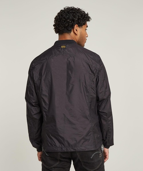 G-STAR(ジースター)の「ROVIC OVERSHIRT/ミリタリーディテールナイロンジップアップジャケット(ナイロンジャケット・メンズ・ダークブラック・MEDIUM/SMALL/LARGE/X-SMALL/X-LARGE)」の3枚目の写真
