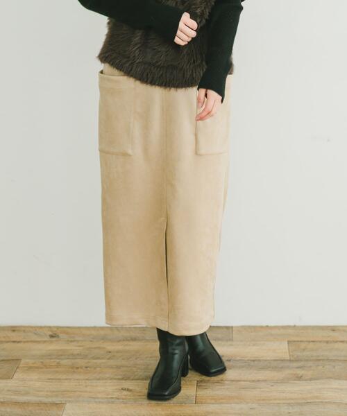 ITEMS URBANRESEARCH(アイテムズ アーバンリサーチ)の「フェイクスエードタイトスカート(スカート・レディース・モカ/スミクロ/カーキ/アイボリー・FREE)」の21枚目の写真