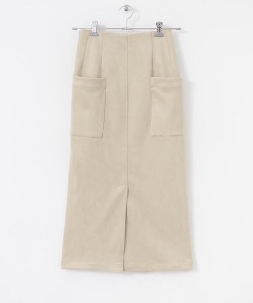 ITEMS URBANRESEARCH(アイテムズ アーバンリサーチ)の「フェイクスエードタイトスカート(スカート・レディース・モカ/スミクロ/カーキ/アイボリー・FREE)」の9枚目の写真
