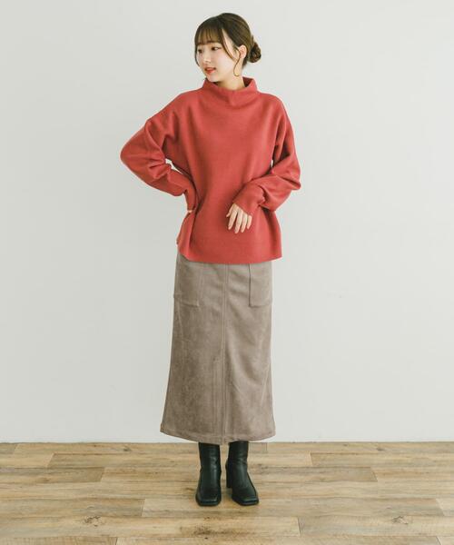 ITEMS URBANRESEARCH(アイテムズ アーバンリサーチ)の「フェイクスエードタイトスカート(スカート・レディース・モカ/スミクロ/カーキ/アイボリー・FREE)」の13枚目の写真