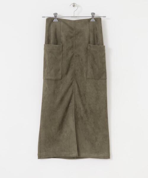 ITEMS URBANRESEARCH(アイテムズ アーバンリサーチ)の「フェイクスエードタイトスカート(スカート・レディース・モカ/スミクロ/カーキ/アイボリー・FREE)」の12枚目の写真