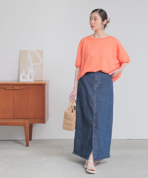 n'OrLABEL（ノアールレーベル）の「『ストレッチデニムナロースカート』（デニムスカート・レディース・ネイビー/グレー/ブルー・3L/S～Ｍ/L～LL）」の12枚目の写真