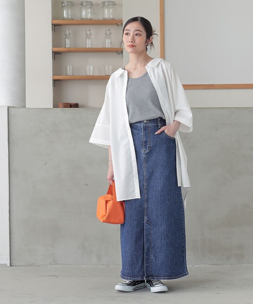 n'OrLABEL（ノアールレーベル）の「『ストレッチデニムナロースカート』（デニムスカート・レディース・ネイビー/グレー/ブルー・3L/S～Ｍ/L～LL）」の20枚目の写真