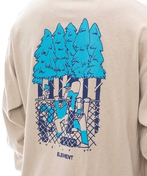 ELEMENT(エレメント)の「ELEMENT メンズ KSK BACK TO NATURE LS ロンT/エレメントバックプリント長袖ロンT(Tシャツ/カットソー・メンズ・ブラック/ホワイト/ベージュ・MEDIUM/LARGE/X-LARGE)」の15枚目の写真