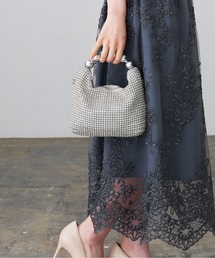 &Robu.（アンドロブ）の「ラインストーンパールハンドルバッグ オケージョン 結婚式 お呼ばれ パーティ（ハンドバッグ）」